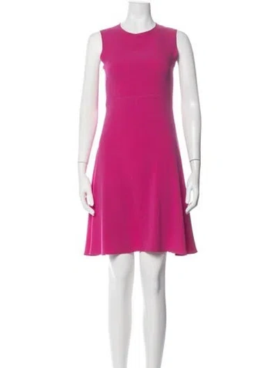 Pre-owned Joseph Crew Neck Mini Dress In Pink