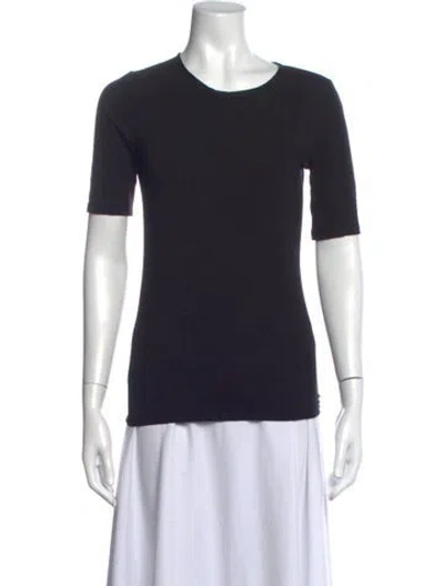 Pre-owned Joseph Crew Neck Short Sleeve T-shirt In Black