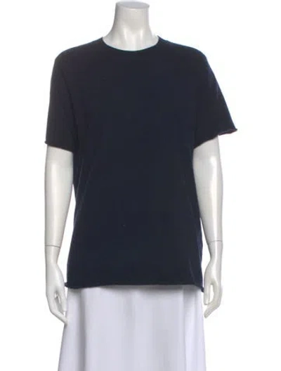 Pre-owned Joseph Crew Neck Short Sleeve T-shirt In Blue