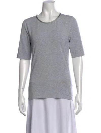 Pre-owned Joseph Crew Neck Short Sleeve T-shirt In Gray