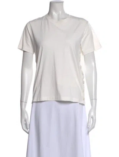 Pre-owned Joseph Crew Neck Short Sleeve T-shirt In White