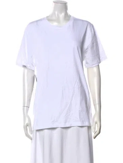 Pre-owned Joseph Crew Neck Short Sleeve T-shirt In White