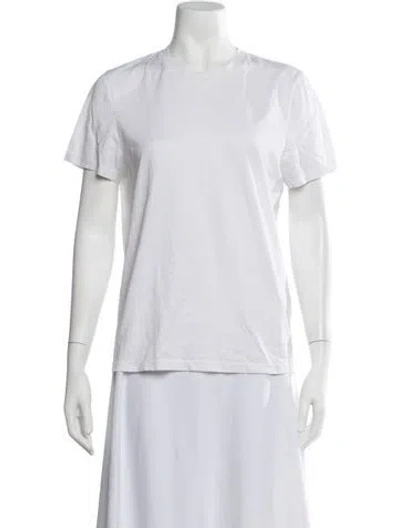 Pre-owned Joseph Crew Neck Short Sleeve T-shirt In White