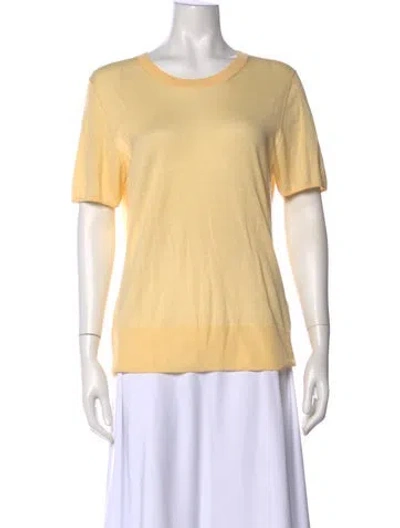 Pre-owned Joseph Crew Neck Short Sleeve T-shirt In Yellow