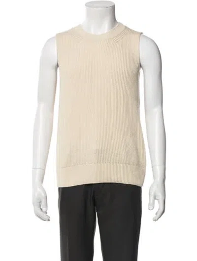 Pre-owned Joseph Crew Neck Sleeveless Sweater Vest In Neutral
