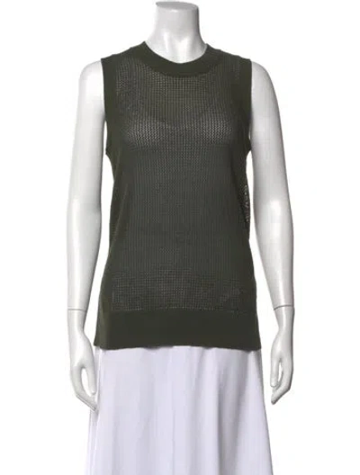 Pre-owned Joseph Crew Neck Sleeveless Top In Black