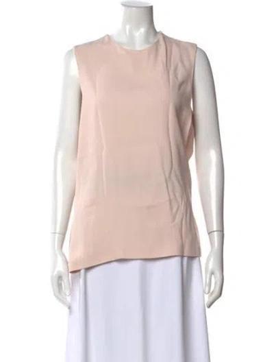 Pre-owned Joseph Crew Neck Sleeveless Top In Pink