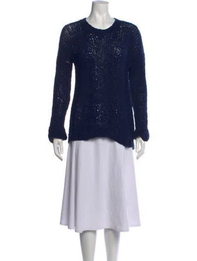 Pre-owned Joseph Crew Neck Sweater In Blue
