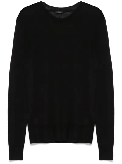 Joseph Crew-neck Top In Black