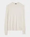 Joseph Crewneck Cashmere-blend Sweater In Ivory