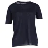 Joseph Crewneck T-shirt In Navy Blue Cotton In Blue