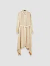 Joseph Cyprien Paneled Handkerchief Midi Shirtdress In Quail