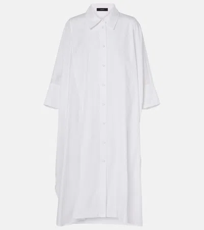 Joseph Hemdblusenkleid Dania Aus Baumwollpopeline In Weiss