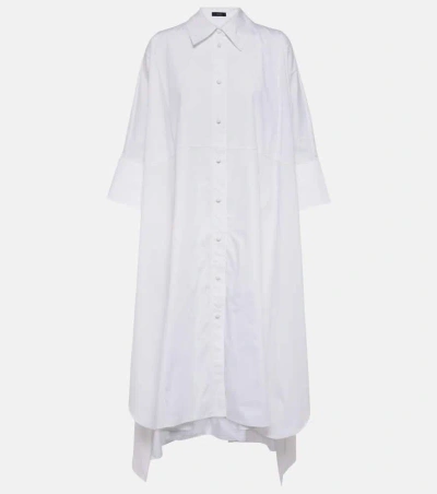 Joseph Dania Cotton Poplin Shirt Dress In White