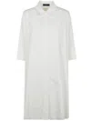 Joseph Dania Oversized Cotton-poplin Midi Shirt Dress In White