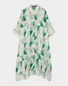 Joseph Dania Marble Print Silk Dress