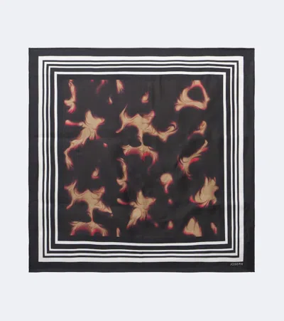 Joseph Danica Printed Silk Twill Scarf In Multicoloured