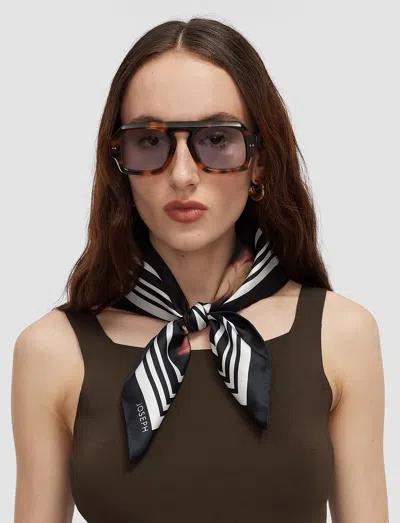 Joseph Danica Silk Scarf In Brown