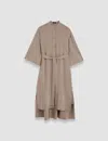 Joseph Womens Darius Detachable-belt Silk Midi Dress Escargot In Escargot