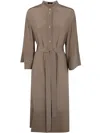 Joseph Darius Dress Crepe De Soie In Escargot