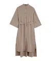 Joseph Womens Darius Detachable-belt Silk Midi Dress Escargot In Nude