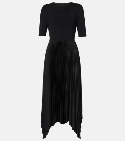 JOSEPH DARNO PLISSÉ MIDI DRESS
