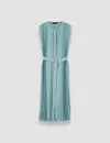 Joseph Davide Airy Plissé Dress In Blue