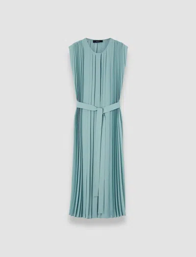 Joseph Davide Airy Plissé Dress In Blue