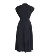 Joseph Davidge Sleeveless Pleated Midi Dress In Navy