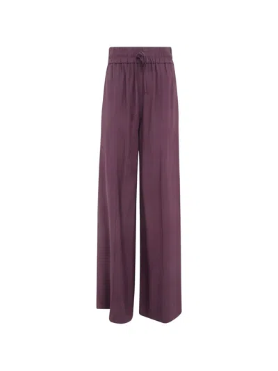 Joseph Dee Drawstring Wide-leg Trousers In Purple