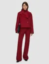 Joseph Delano Double Face Cashmere Jacket In Red