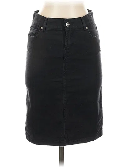 Pre-owned Joseph Denim Skirt In Black