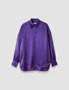 Joseph Dieu Double Satin Blouse In Purple