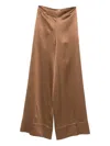 Joseph Dijon Silk Trousers In Brown