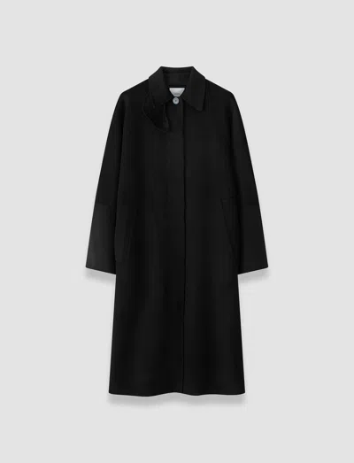 Joseph Donna Double Face Cashmere Coat In Black