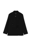 Joseph Double-breasted Blazer In Black