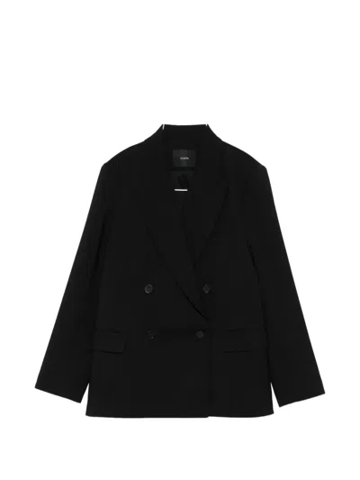 Joseph Double-breasted Blazer In Black
