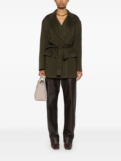 Joseph Double-breasted Blazer In Green