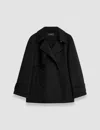 Joseph Double Face Cashmere Marne Coat In Black