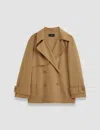 Joseph Double Face Cashmere Marne Coat In Oak