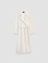 Joseph Double Face Cashmere Navarre Coat In Ivory