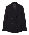 Joseph Double-breasted Blazer In Black