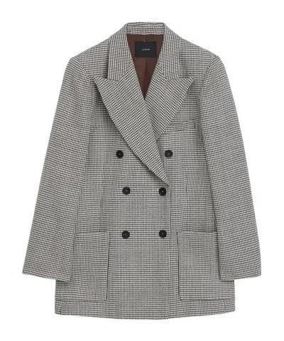Joseph Double-breasted Blazer In Gray