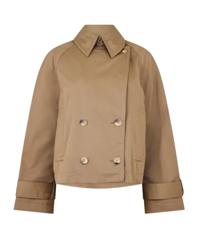 Joseph Double-breasted Casual Jacket In Brown
