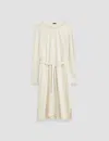 Joseph Silk Crepe De Soie Helene Dress In Oat
