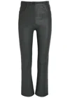 Joseph Duke Flared-leg Leather Trousers In Animal Print