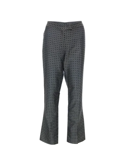 Pre-owned Joseph Duke Jacquard Trousers In Black
