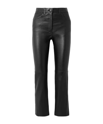 Joseph Duke Lambskin Trousers In Black