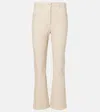 Joseph Duke Leather Cropped Slim Pants In Quail
