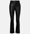 Joseph Duke Leather Slim Pants In Black